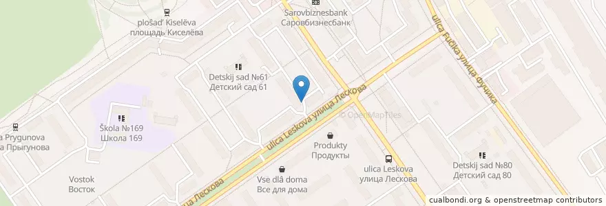 Mapa de ubicacion de СДЭК en Russie, District Fédéral De La Volga, Oblast De Nijni Novgorod, Городской Округ Нижний Новгород.