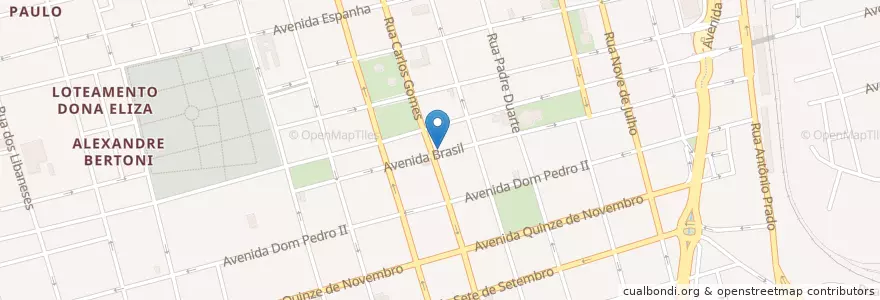 Mapa de ubicacion de Pirata Snooker Bar en Brazilië, Regio Zuidoost, São Paulo, Região Geográfica Intermediária De Araraquara, Região Imediata De Araraquara, Araraquara.