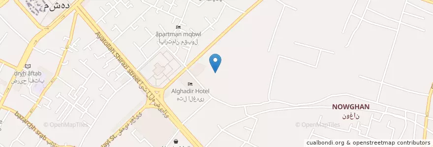 Mapa de ubicacion de رستوران قصر عتیق en イラン, ラザヴィー・ホラーサーン, شهرستان مشهد, مشهد, بخش مرکزی شهرستان مشهد.