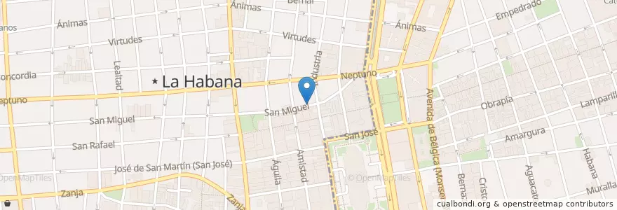 Mapa de ubicacion de Kadmax en 쿠바, La Habana, La Habana Vieja, Centro Habana.