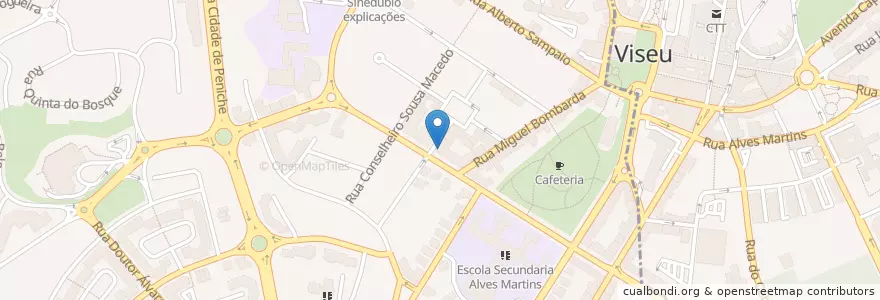 Mapa de ubicacion de Ginásios da Educação da Vinci en البرتغال, الوسطى, فيسيو, فيسيو داو لافويش, فيسيو, União Das Freguesias De Viseu.