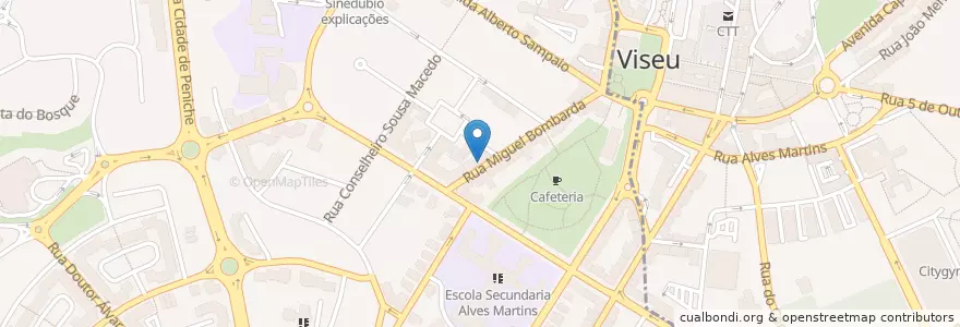 Mapa de ubicacion de Gente Gira en البرتغال, الوسطى, فيسيو, فيسيو داو لافويش, فيسيو, União Das Freguesias De Viseu.
