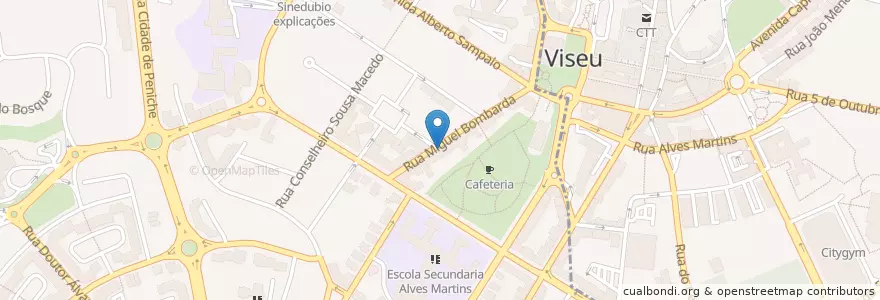 Mapa de ubicacion de School of Rock en Portugal, Centro, Viseu, Viseu Dão-Lafões, Viseu, União Das Freguesias De Viseu.