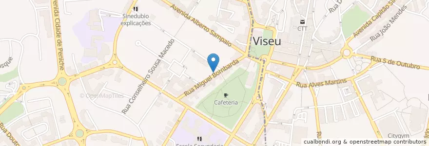 Mapa de ubicacion de Isabel Pais en البرتغال, الوسطى, فيسيو, فيسيو داو لافويش, فيسيو, União Das Freguesias De Viseu.