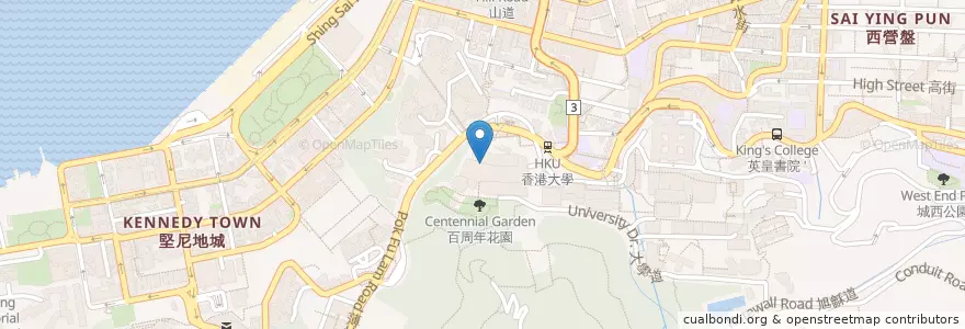 Mapa de ubicacion de Sodexo en 中国, 広東省, 香港, 香港島, 新界, 中西區 Central And Western District.
