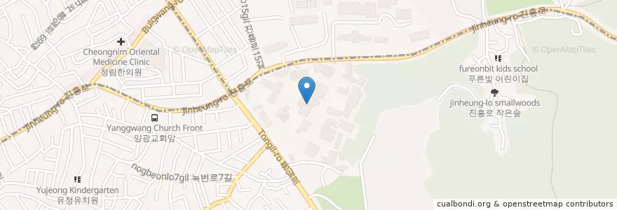 Mapa de ubicacion de 창문카페 en 대한민국, 서울, 은평구.