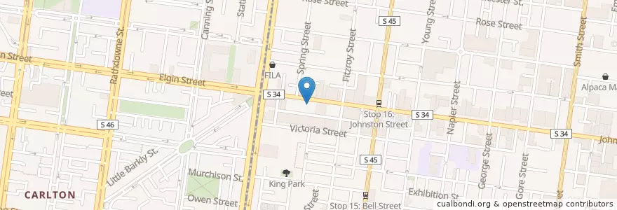 Mapa de ubicacion de Laundry en Australie, Victoria.