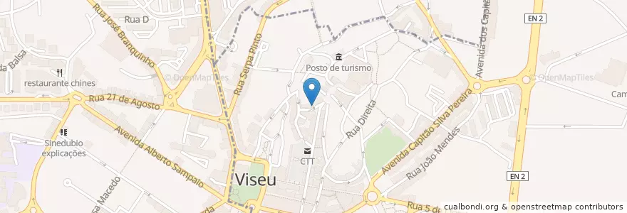 Mapa de ubicacion de Penedro da Sé en 포르투갈, Centro, Viseu, Viseu Dão-Lafões, Viseu, União Das Freguesias De Viseu.