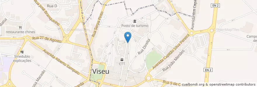 Mapa de ubicacion de Município Bar en ポルトガル, Centro, Viseu, Viseu Dão-Lafões, Viseu, União Das Freguesias De Viseu.