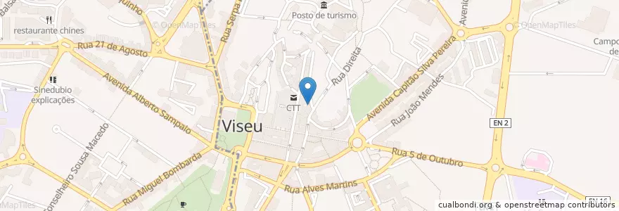 Mapa de ubicacion de Cervejaria Senta-Aí en 葡萄牙, Centro, Viseu, Viseu Dão-Lafões, Viseu, União Das Freguesias De Viseu.