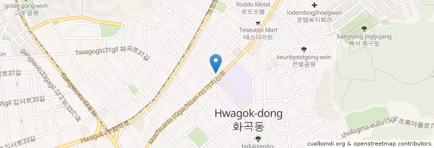 Mapa de ubicacion de 강서소방서 화곡 119안전센터 en Corea Del Sud, Seul, 강서구, 화곡본동.