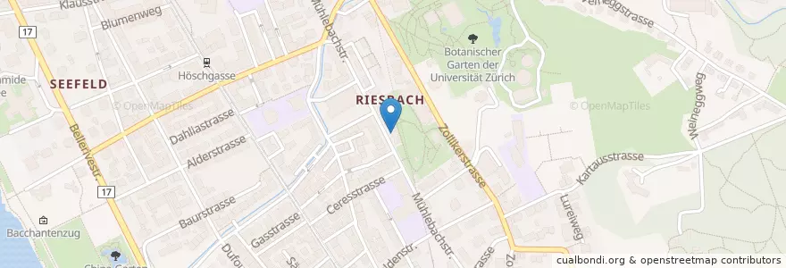 Mapa de ubicacion de Hammam Salon en Switzerland, Zurich, District Zurich, Zurich.