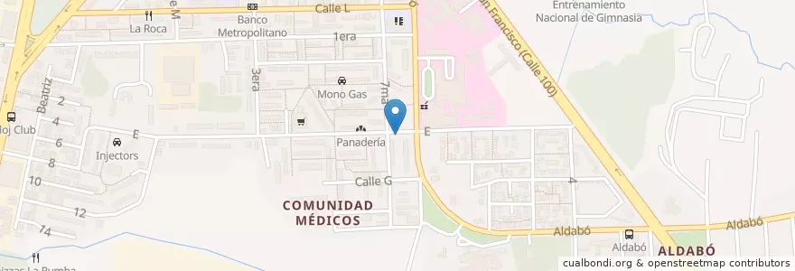Mapa de ubicacion de cafetería en 쿠바, La Habana, Boyeros.