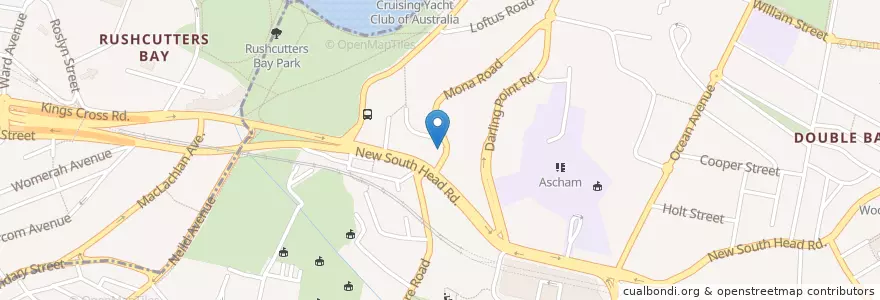 Mapa de ubicacion de Bei Amici en Australië, Nieuw-Zuid-Wales, Sydney, Woollahra Municipal Council.