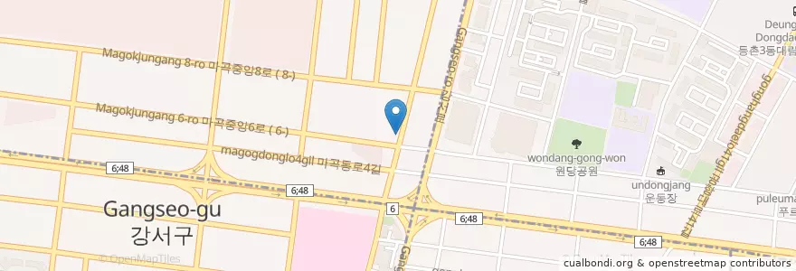 Mapa de ubicacion de Twosome Place en Südkorea, Seoul, 강서구.