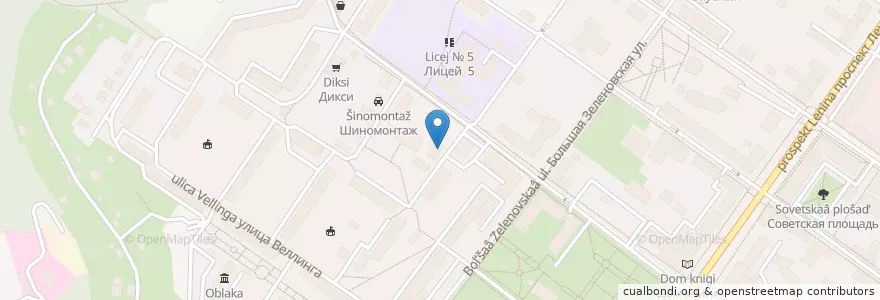 Mapa de ubicacion de Аптека №1 en ロシア, 中央連邦管区, モスクワ州, Городской Округ Подольск.