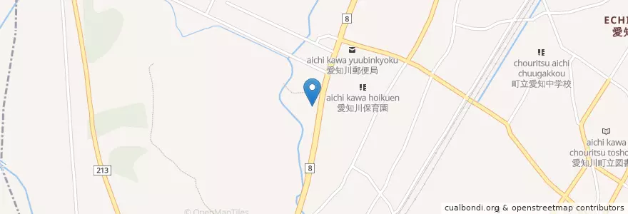 Mapa de ubicacion de エッソ石油 en Japão, 滋賀県, 愛知郡, 愛荘町.