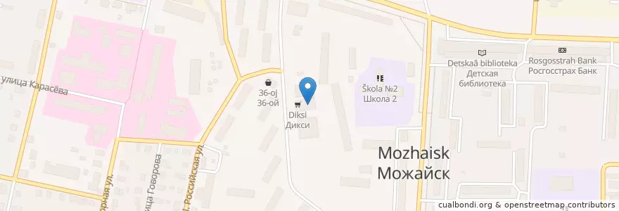 Mapa de ubicacion de Идеал en 俄罗斯/俄羅斯, Центральный Федеральный Округ, 莫斯科州, Можайский Городской Округ.