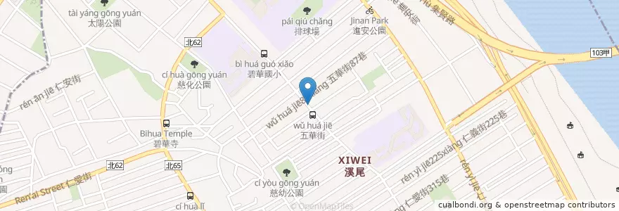 Mapa de ubicacion de 麥當勞 en 타이완, 신베이 시.
