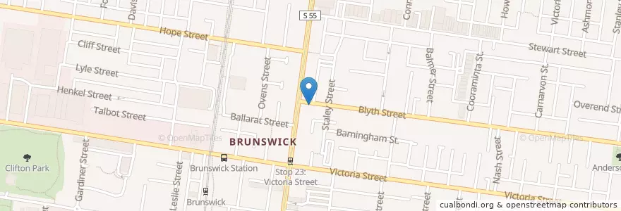 Mapa de ubicacion de Daddy's en Australië, Victoria, City Of Moreland.