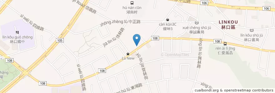 Mapa de ubicacion de 汎德牙醫 en Taiwan, 新北市, 林口區.