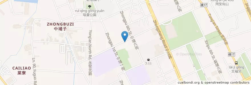 Mapa de ubicacion de 懶得煮 en Taiwan, Taoyuan, Taoyuan.