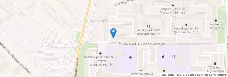 Mapa de ubicacion de Аптека Оренлек en Rusia, Приволжский Федеральный Округ, Óblast De Oremburgo, Городской Округ Оренбург.