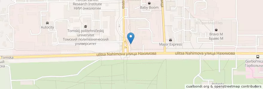 Mapa de ubicacion de Mister Tako en Russia, Siberian Federal District, Tomsk Oblast, Tomsk Municipal Region, Городской Округ Томск.