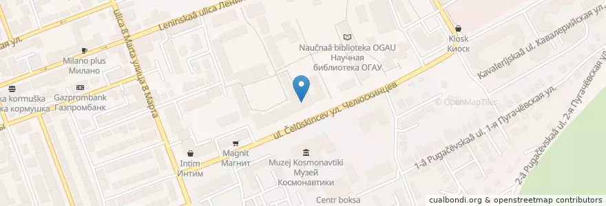 Mapa de ubicacion de Юридический факультет en ロシア, 沿ヴォルガ連邦管区, オレンブルク州, オレンブルク管区.