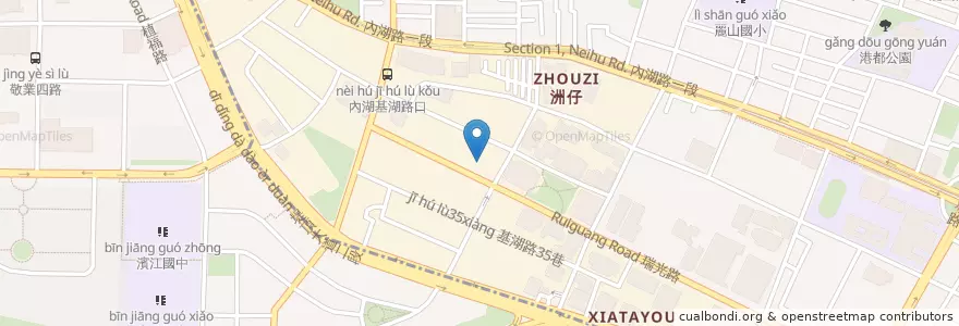 Mapa de ubicacion de miacucina en Taiwan, 新北市, Taipé, 內湖區.