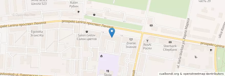 Mapa de ubicacion de Сектор 2 МФЦ Колпинского района en Russie, District Fédéral Du Nord-Ouest, Oblast De Léningrad, Saint-Pétersbourg, Колпинский Район, Колпино.