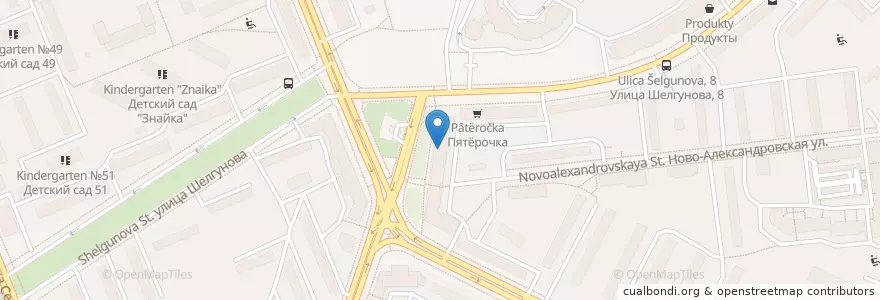 Mapa de ubicacion de Сектор 3 МФЦ Невского района en Russland, Föderationskreis Nordwest, Oblast Leningrad, Sankt Petersburg, Невский Район, Обуховский Округ.