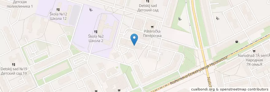 Mapa de ubicacion de Сектор 1 МФЦ Василеостровского района en Russie, District Fédéral Du Nord-Ouest, Oblast De Léningrad, Saint-Pétersbourg, Василеостровский Район.