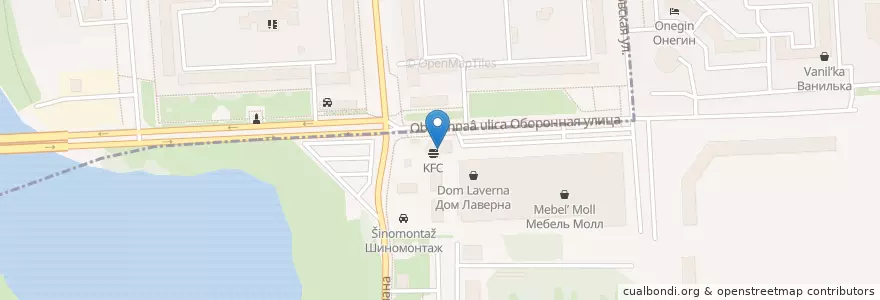 Mapa de ubicacion de KFC Auto en Russia, Northwestern Federal District, Leningrad Oblast, Tusina District, Тельмановское Сельское Поселение, Колпинский Район.