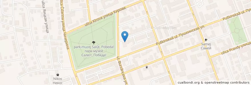 Mapa de ubicacion de Медицинское училище en ロシア, 沿ヴォルガ連邦管区, オレンブルク州, オレンブルク管区.