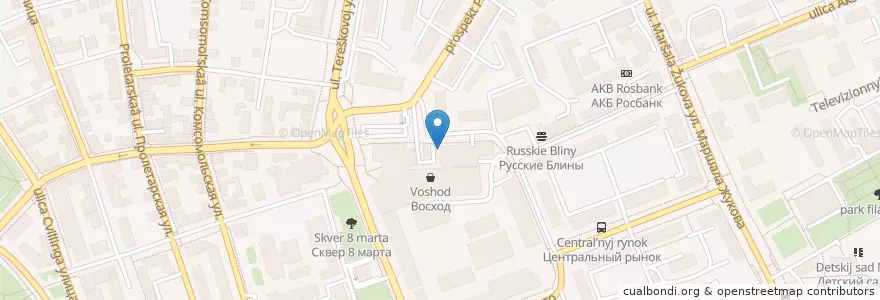 Mapa de ubicacion de Kebabmix en 俄罗斯/俄羅斯, Приволжский Федеральный Округ, Оренбургская Область, Городской Округ Оренбург.