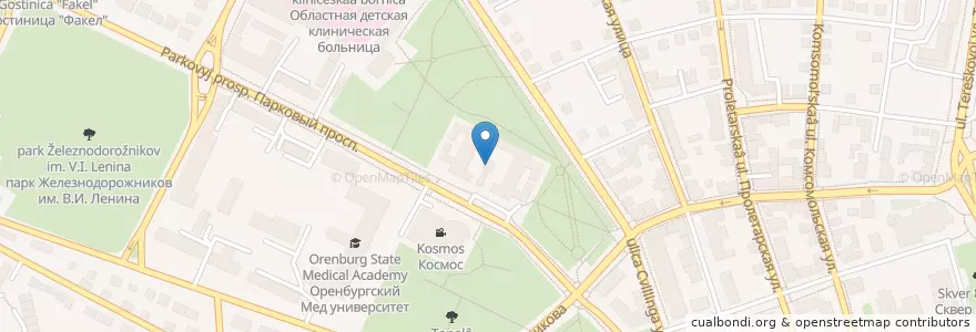 Mapa de ubicacion de Караван-Сарай en Rússia, Приволжский Федеральный Округ, Оренбургская Область, Городской Округ Оренбург.