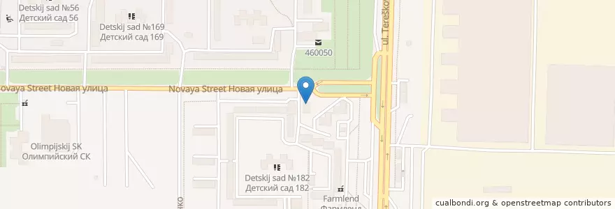 Mapa de ubicacion de Дольче Вита en Rusland, Приволжский Федеральный Округ, Оренбургская Область, Городской Округ Оренбург.