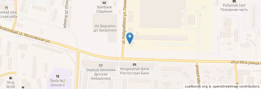Mapa de ubicacion de Русское радио Можайск en Russia, Central Federal District, Moscow Oblast, Mozhaysky District.