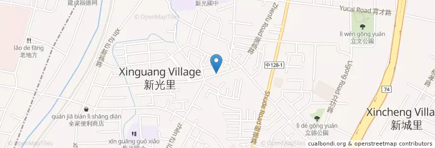 Mapa de ubicacion de 協力旺雞排 福德店 en 臺灣, 臺中市, 太平區.