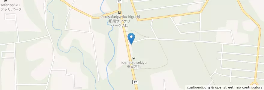 Mapa de ubicacion de DINING CAFE BORAGE en Jepun, 栃木県, 那須郡, 那須町.