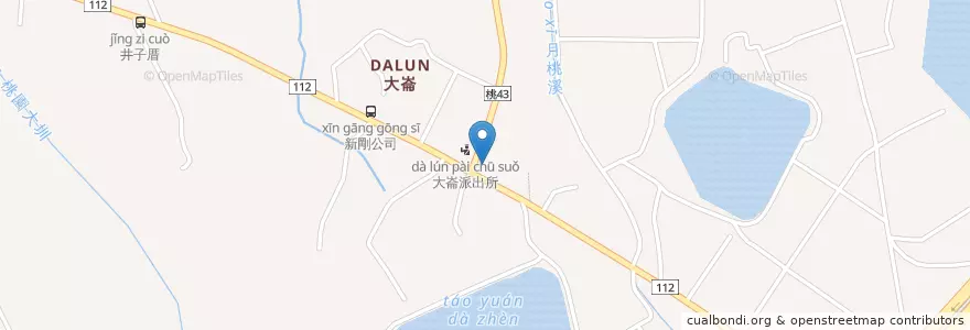 Mapa de ubicacion de 中壢區內厝社區活動中心 en Taïwan, Taoyuan, District De Zhongli.