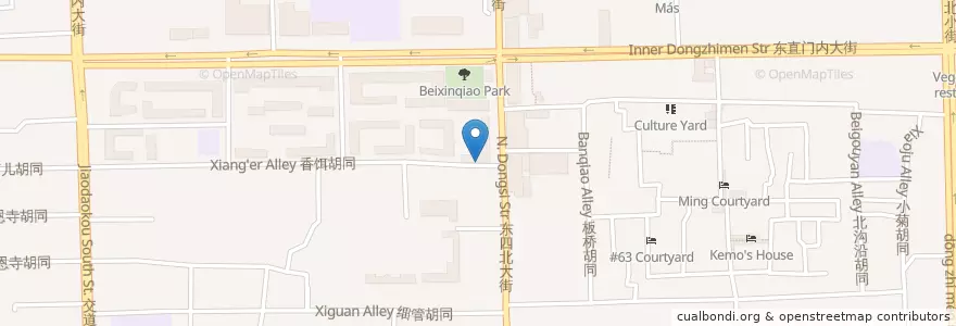 Mapa de ubicacion de Nouille en China, Pequim, Hebei, 东城区.