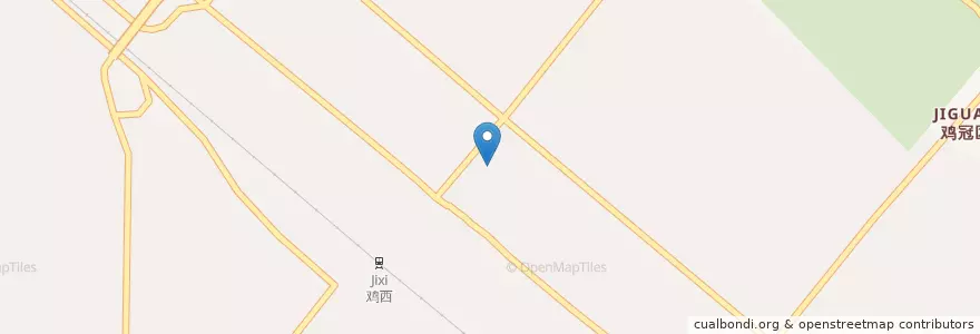 Mapa de ubicacion de 不定时展销会 en Çin, Heilongjiang, 鸡西市, 鸡冠区, 红军路街道.