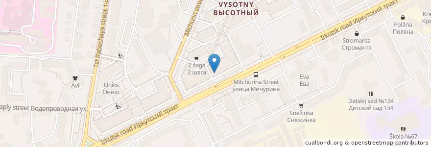 Mapa de ubicacion de Антонов двор en Rusia, Distrito Federal De Siberia, Tomsk, Томский Район, Городской Округ Томск.