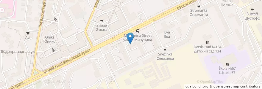 Mapa de ubicacion de Аптека en ロシア, シベリア連邦管区, トムスク州, トムスク地区, トムスク管区.