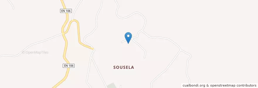 Mapa de ubicacion de Sousela en Португалия, Северный, Porto, Tâmega E Sousa, Lousada, Sousela.