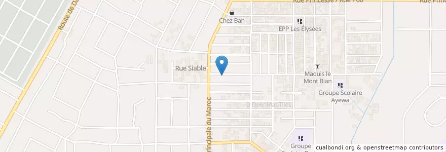 Mapa de ubicacion de Clinique Saint Rafael en 科特迪瓦, 阿比让, Yopougon.