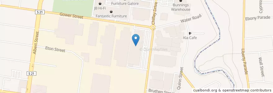 Mapa de ubicacion de Chemist Warehouse en Australie, Victoria, City Of Darebin.