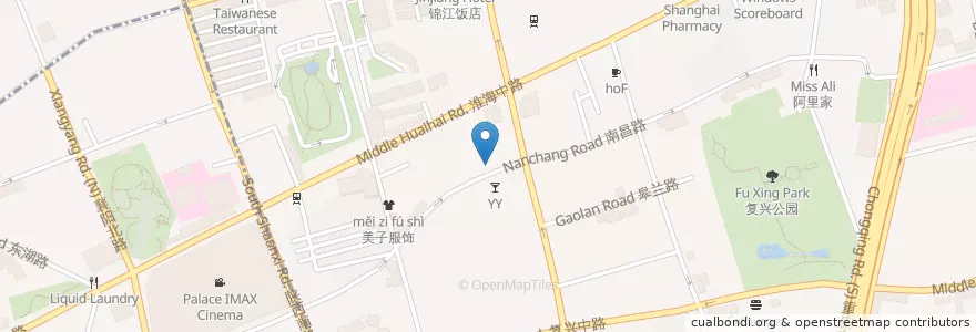 Mapa de ubicacion de Pasha Turkish restaurant en الصين, شانغهاي, 黄浦区.
